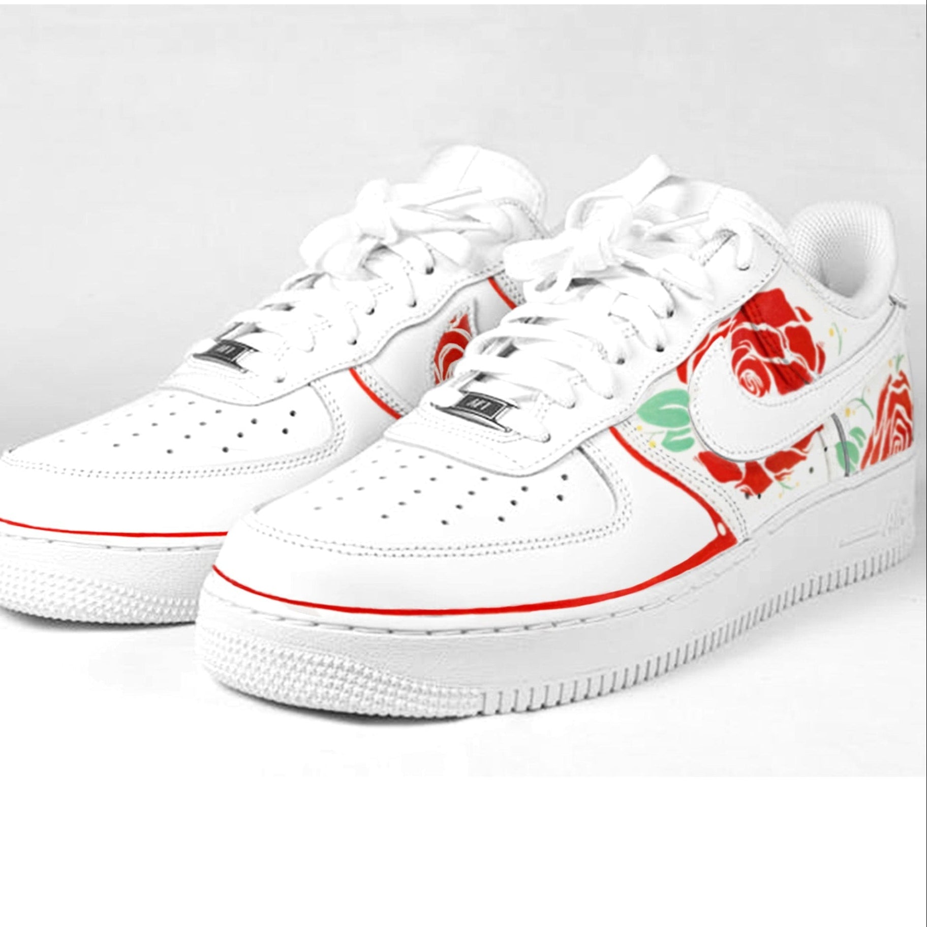 Thorn Rose Custom Air Force 1 Sneakers – MOODY ELK
