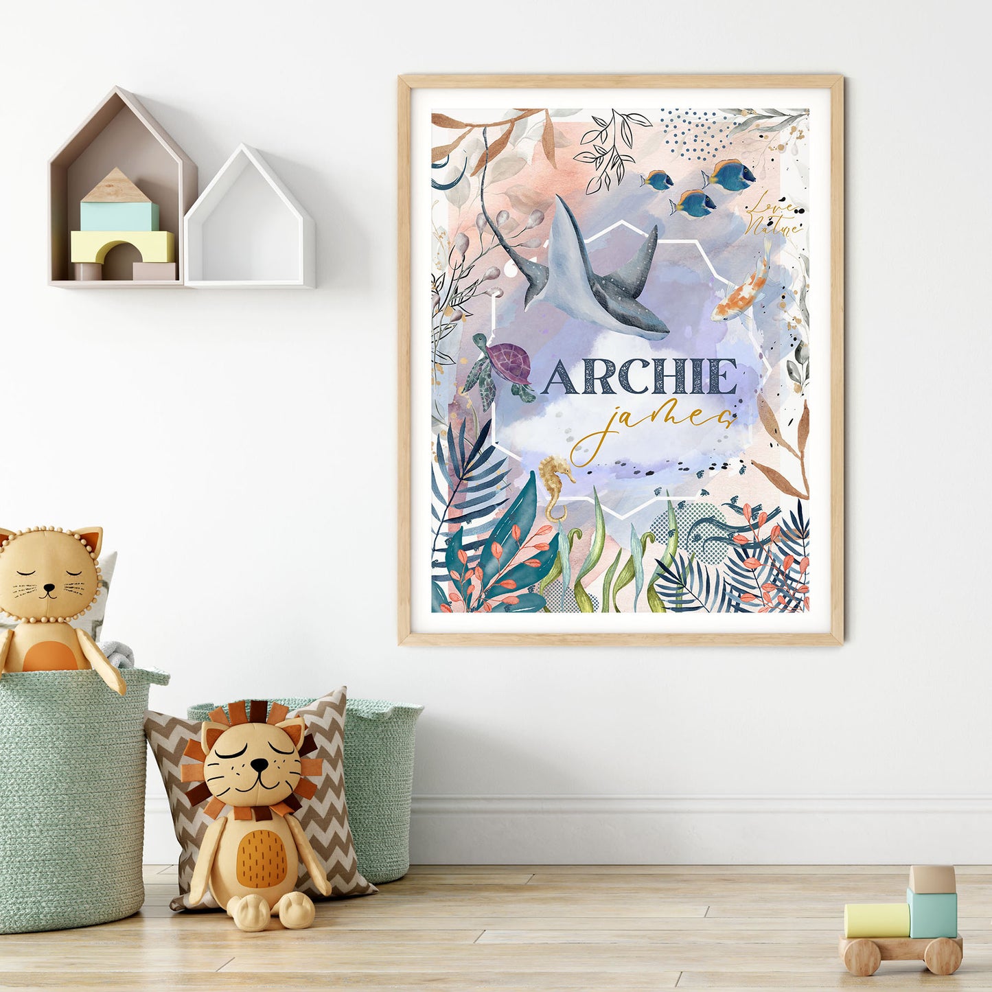 Names with Love. Under The Sea Print