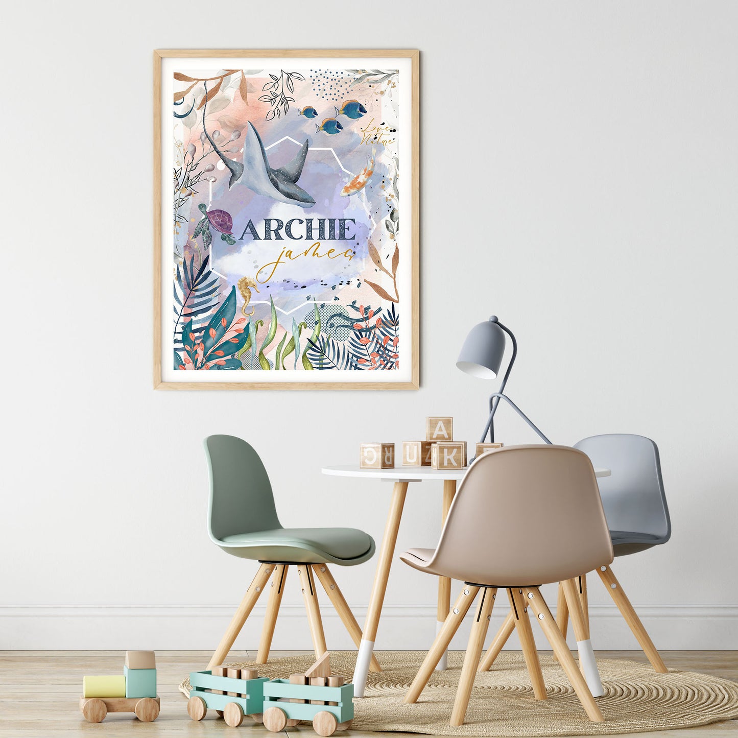 Names with Love. Under The Sea Print