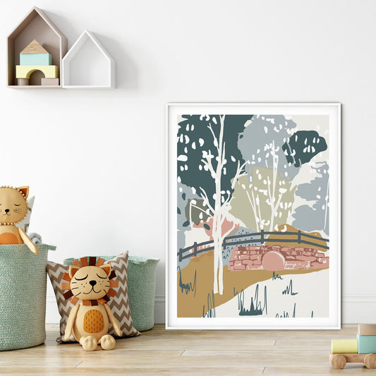 Lets go Under the Bridge Wall Poster