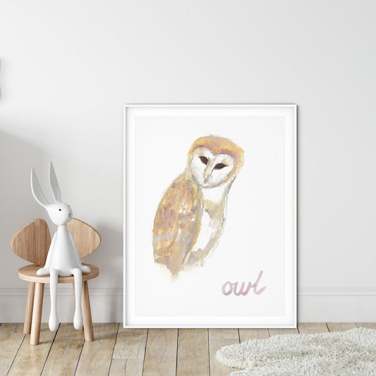 Cindy the Owl Wall Poster