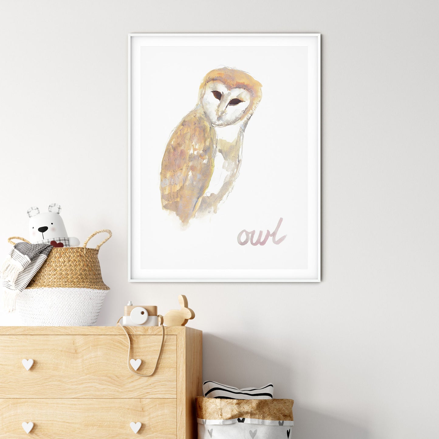 Moonlight Owl. Fine Art Print