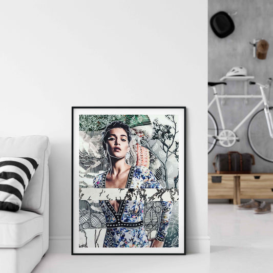 Modern Stylish Female Wall Art Print